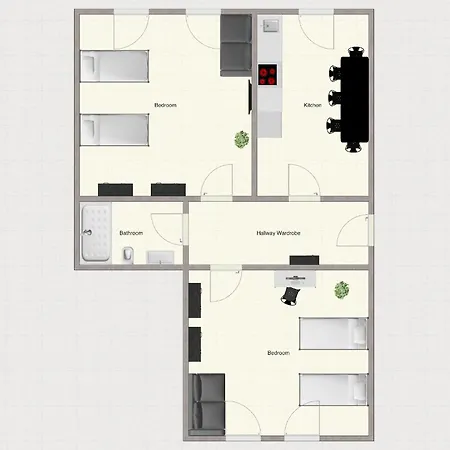 Apartment Sh-team For Work & Travel With Free Parking *